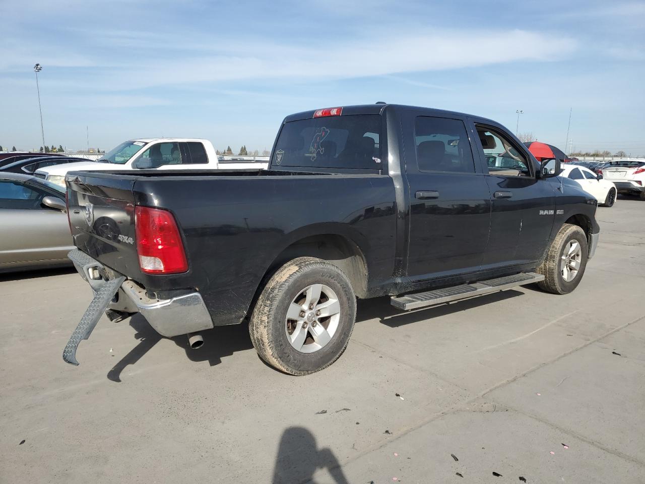 2010 Dodge RAM VIN 1D7RV1CT2AS157934 Copart auction photo, rear end / side damage thumbnail 3