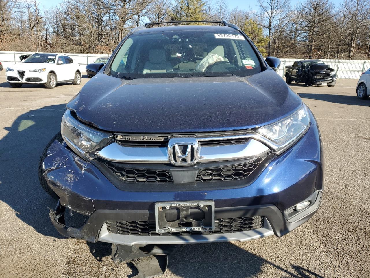 2018 Honda CR-V VIN 7FARW2H82JE040003 Copart auction photo, front end / side damage thumbnail 5