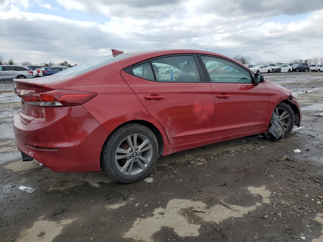 2017 Hyundai Elantra VIN KMHD84LF3HU099303 Copart auction photo, all over damage thumbnail 3