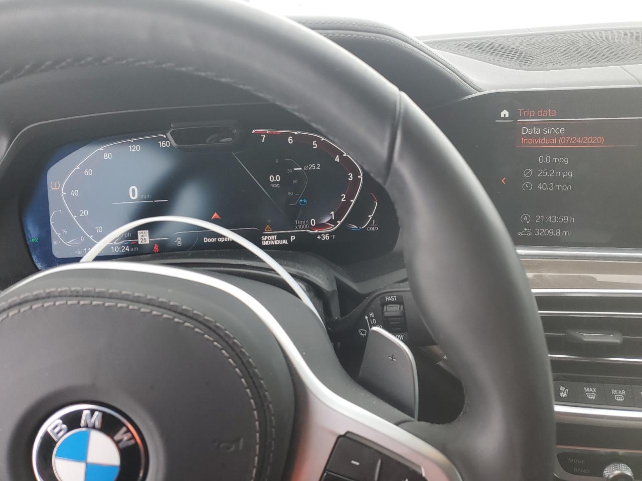 2020 BMW X6 VIN 5UXCY6C0XL9D24174 Copart auction photo, front end damage thumbnail 9