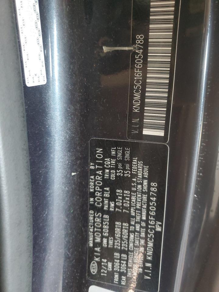 2015 KIA Sedona VIN KNDMC5C16F6054788 Copart auction photo, mechanical damage thumbnail 13