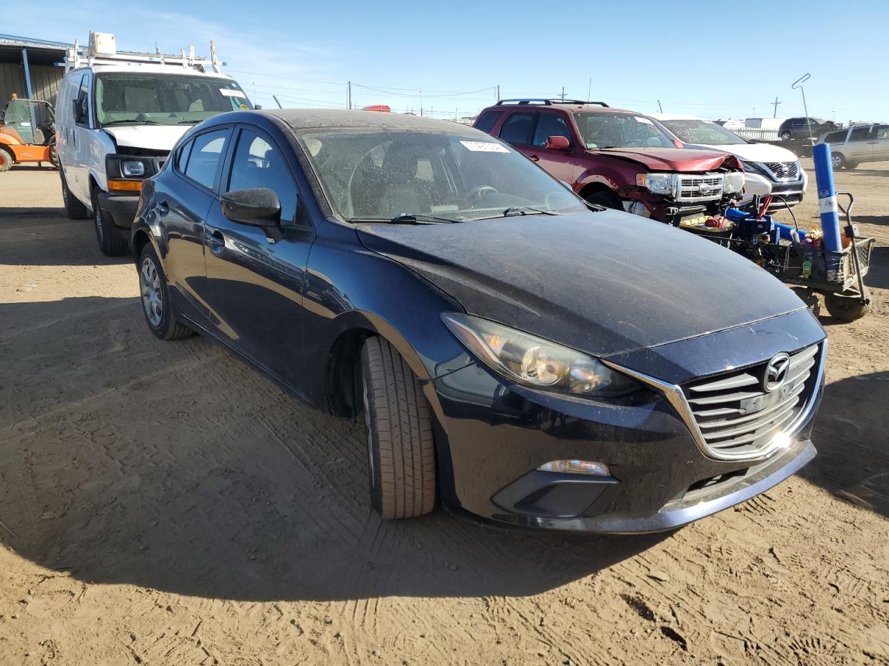 2014 Mazda 3 VIN JM1BM1K70E1172740 Copart auction photo, rear end damage thumbnail 4