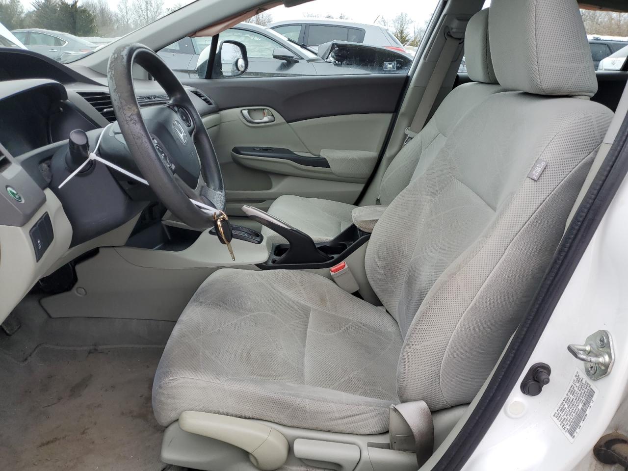 2012 Honda Civic VIN 19XFB2F52CE385446 Copart auction photo, rear end / side damage thumbnail 7