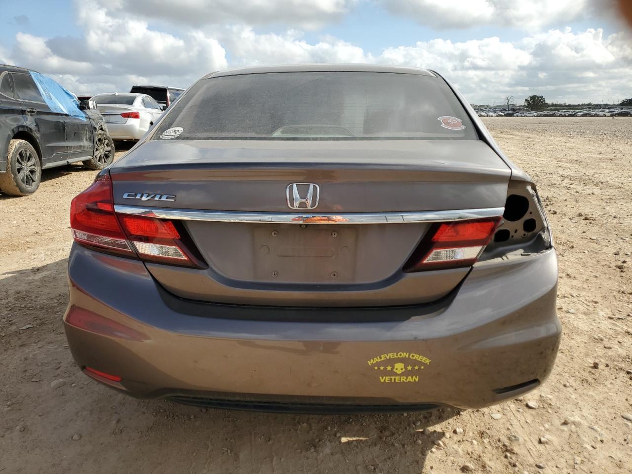 2015 Honda Civic VIN 19XFB2F87FE037690 Copart auction photo, all over damage thumbnail 6