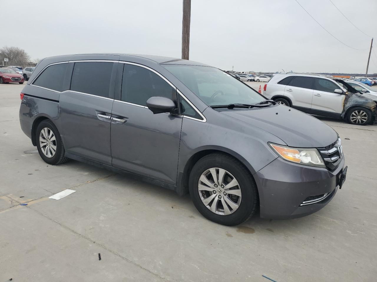 2014 Honda Odyssey VIN 5FNRL5H42EB026787 Copart auction photo, normal wear damage thumbnail 4