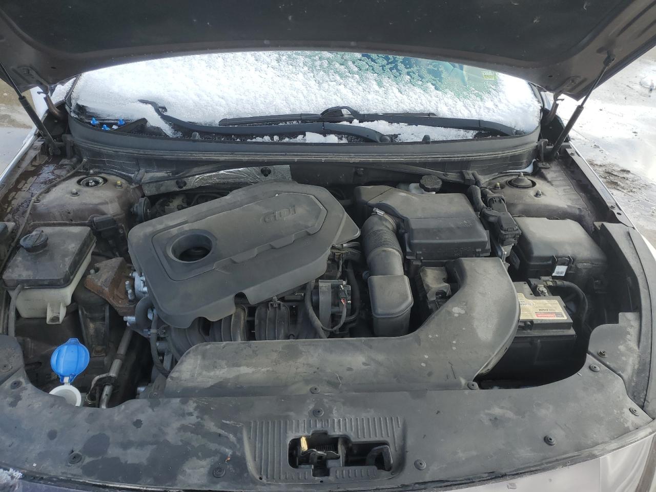 2015 Hyundai Sonata VIN 5NPE24AF2FH237014 Copart auction photo, side / front end damage thumbnail 12