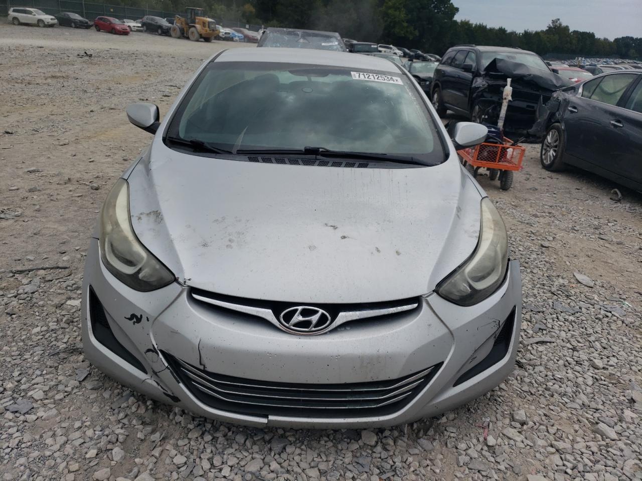 2014 Hyundai Elantra VIN 5NPDH4AE9EH478195 Copart auction photo, front end / undercarriage damage thumbnail 5