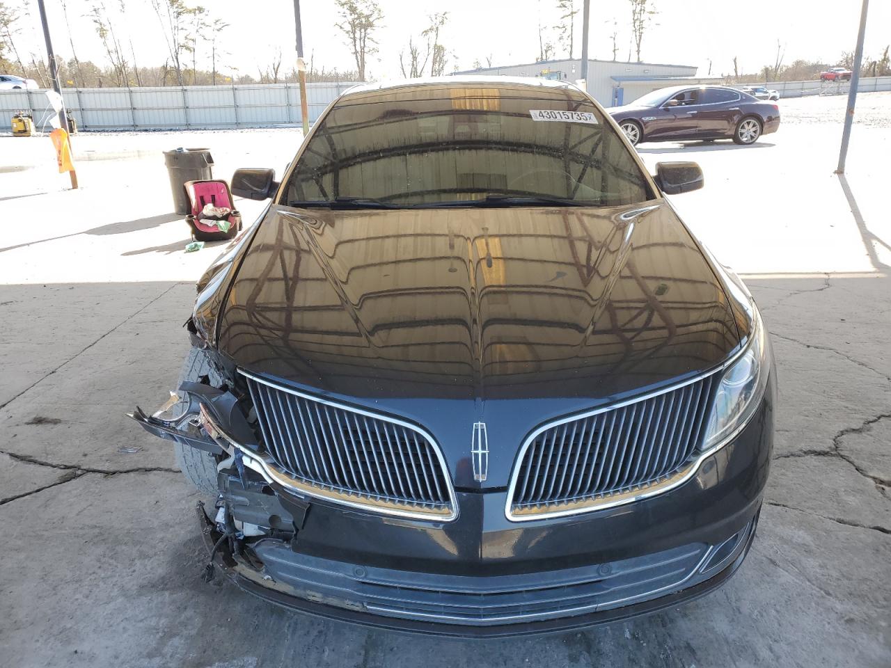 2013 Lincoln MKS VIN 1LNHL9DK3DG608260 Copart auction photo, front end damage thumbnail 5