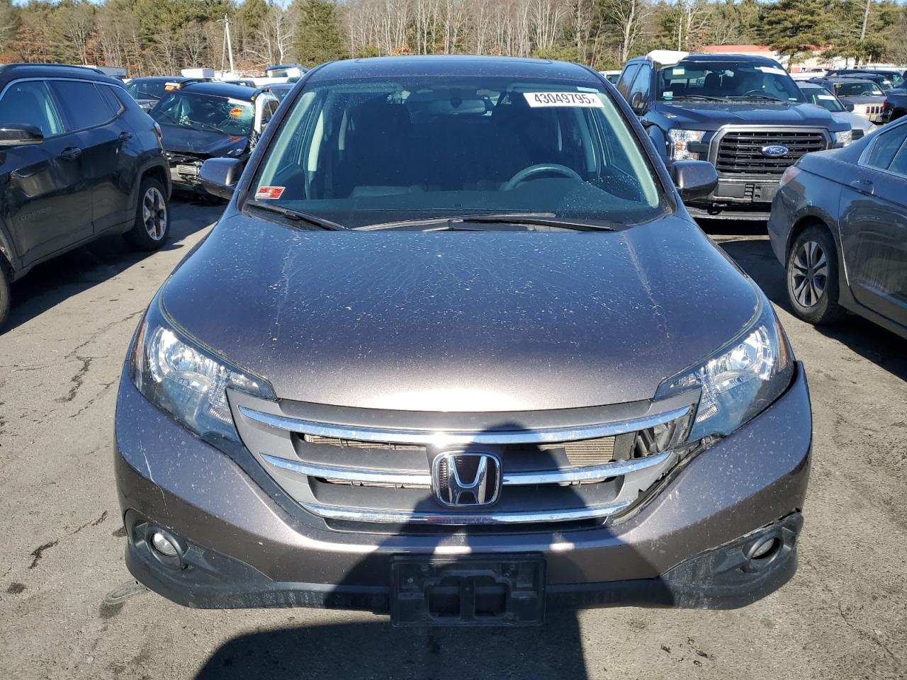 2012 Honda CR-V VIN 5J6RM4H52CL039351 Copart auction photo, side damage thumbnail 5
