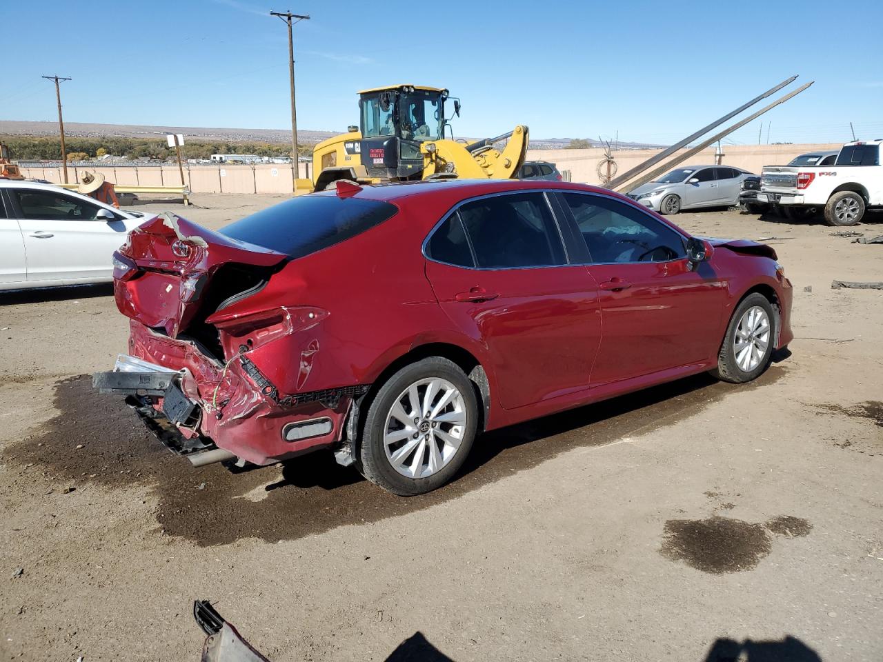 2021 Toyota Camry VIN 4T1C11AK1MU447110 Copart auction photo, rear end / front end damage thumbnail 3
