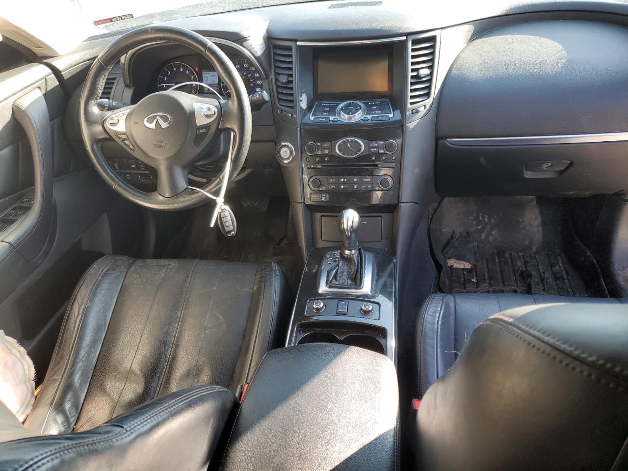 2017 Infiniti QX70 VIN JN8CS1MW6HM414503 Copart auction photo, side damage thumbnail 8