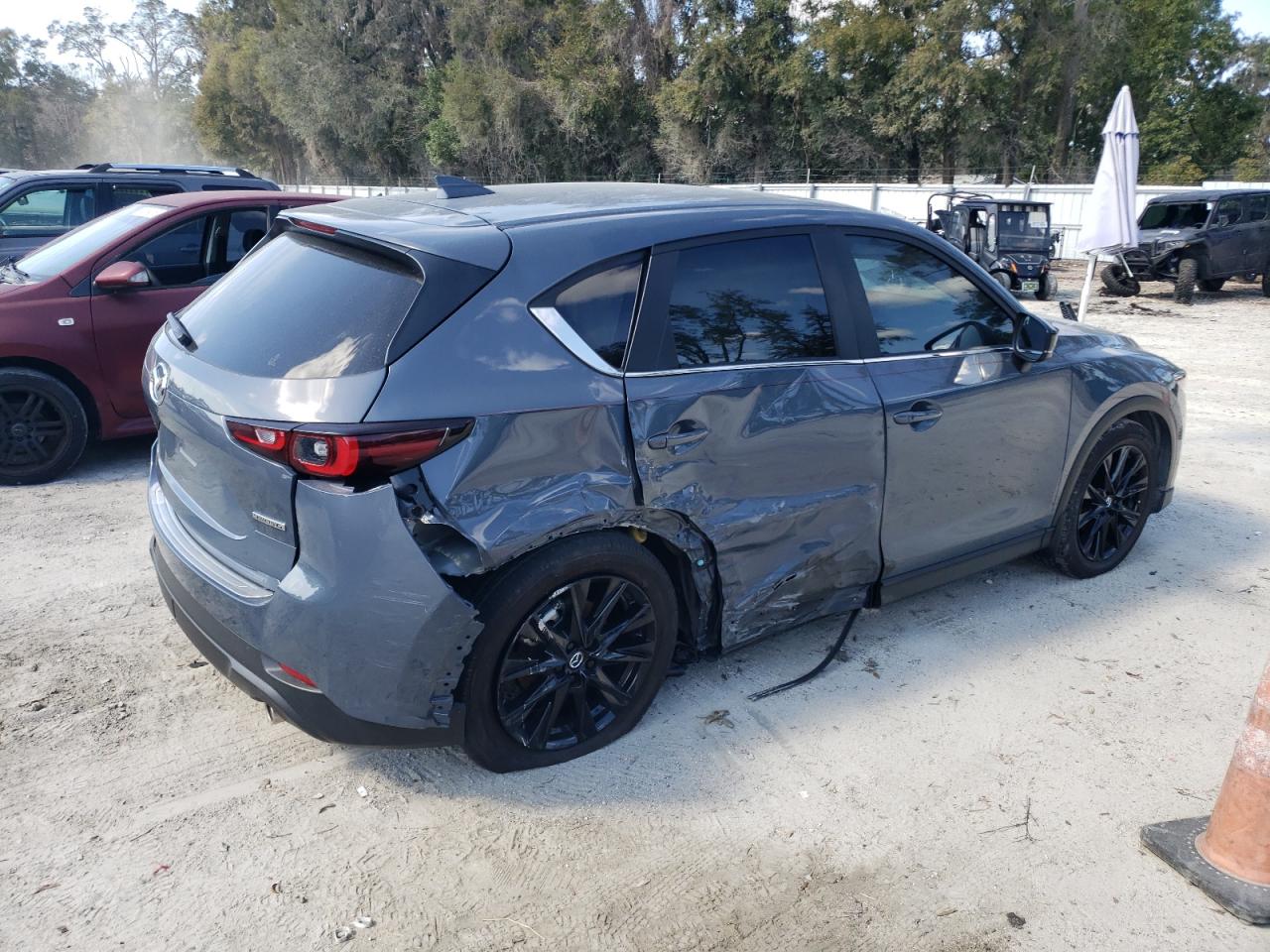 2023 Mazda CX-5 VIN JM3KFBCM9P0231448 Copart auction photo, side / mechanical damage thumbnail 3