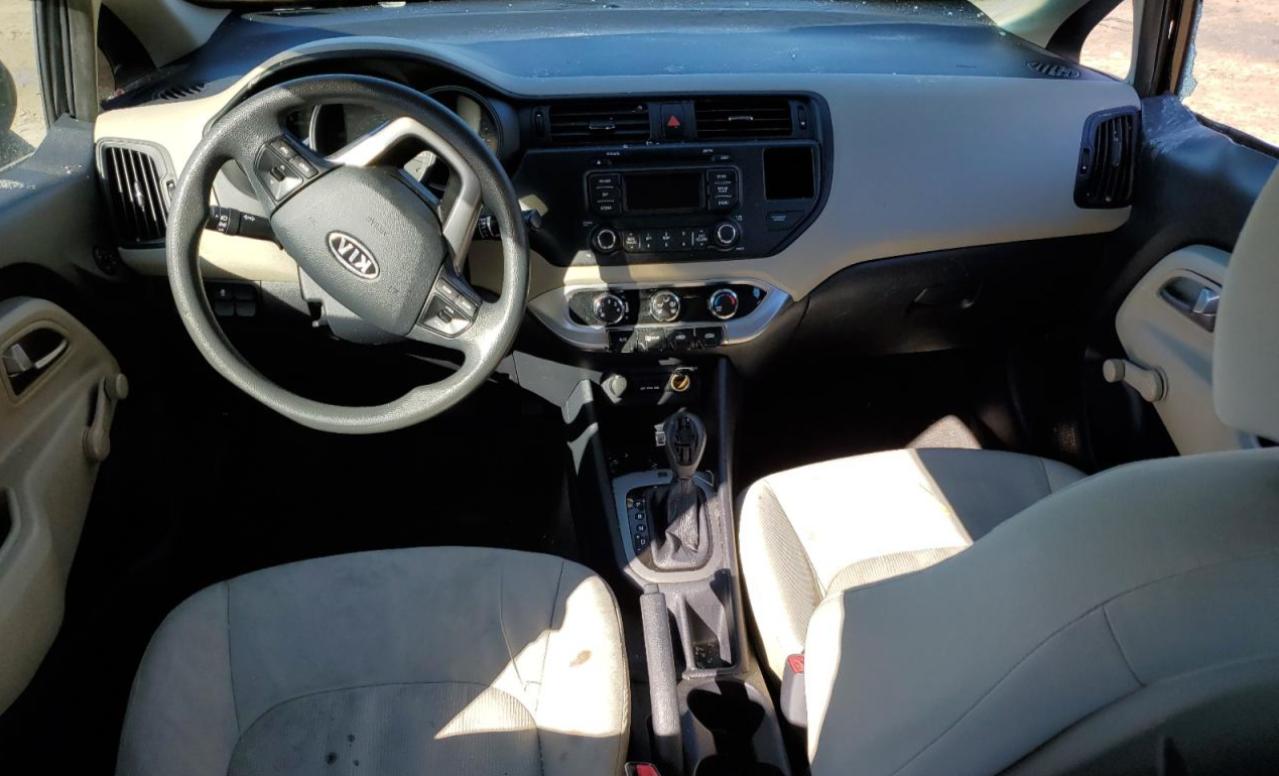 2013 KIA Rio VIN KNADM5A36D6100289 Copart auction photo, rear end / side damage thumbnail 8