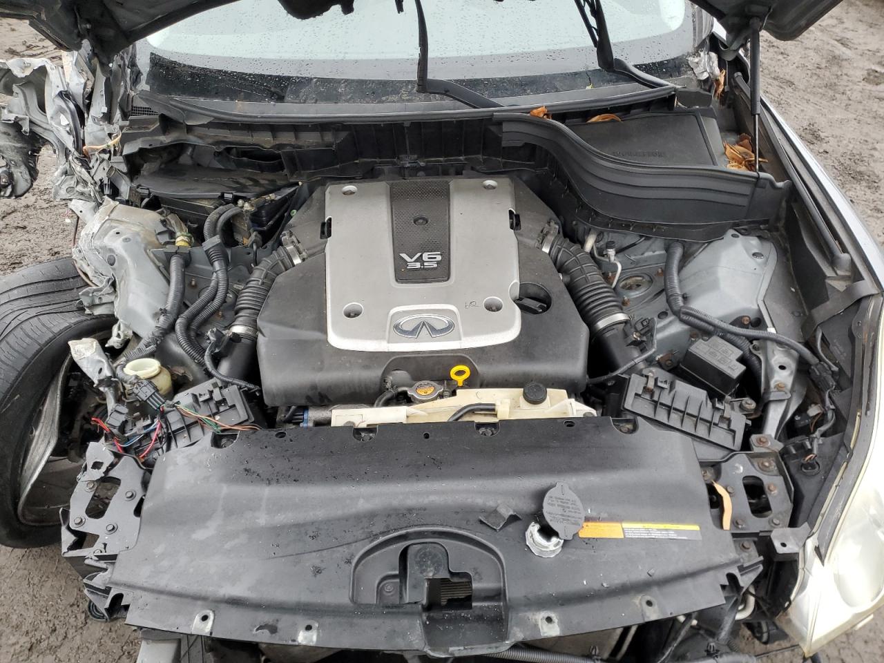 2011 Infiniti EX VIN JN1AJ0HR5BM851018 Copart auction photo, front end / undercarriage damage thumbnail 11