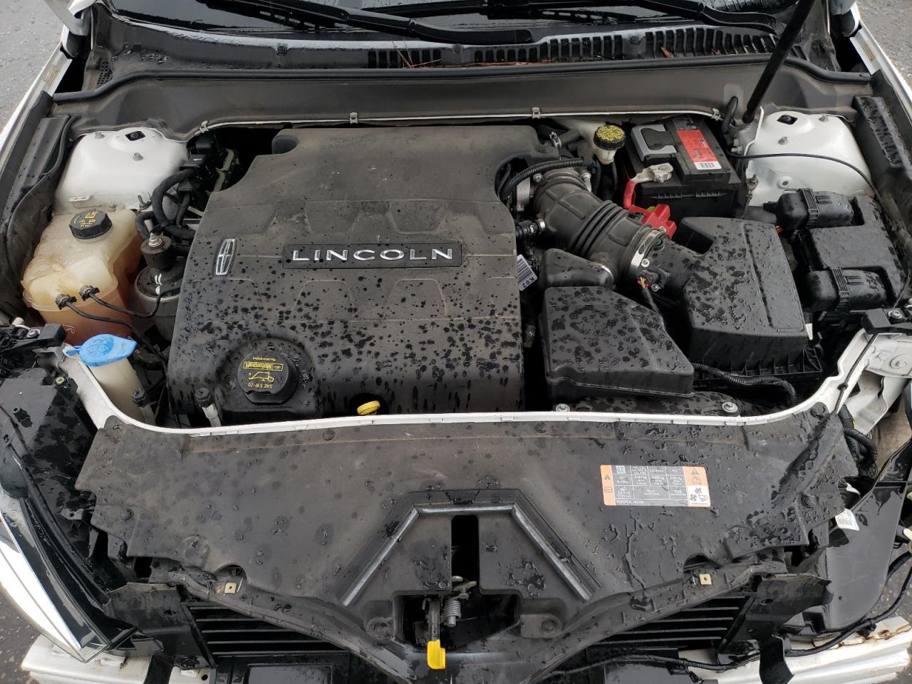 2013 Lincoln MKZ VIN 3LN6L2GK1DR825227 Copart auction photo, all over damage thumbnail 12