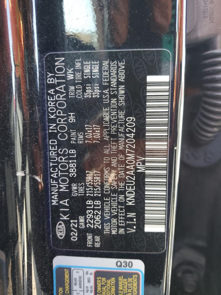 2021 KIA Seltos VIN KNDEU2AA0M7204209 Copart auction photo, all over damage thumbnail 13