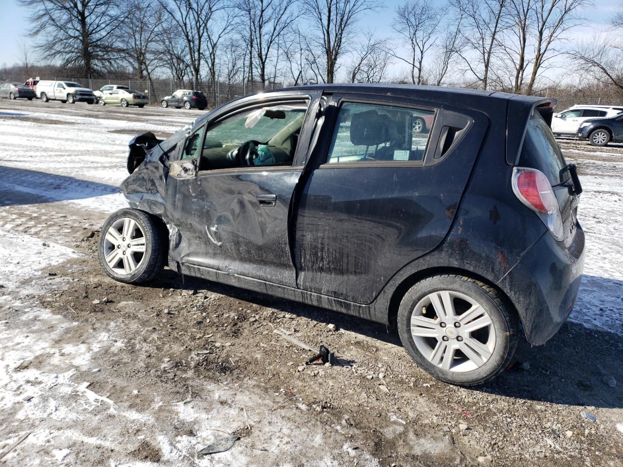 2015 Chevrolet Spark VIN KL8CB6S95FC802694 Copart auction photo, front end / side damage thumbnail 2
