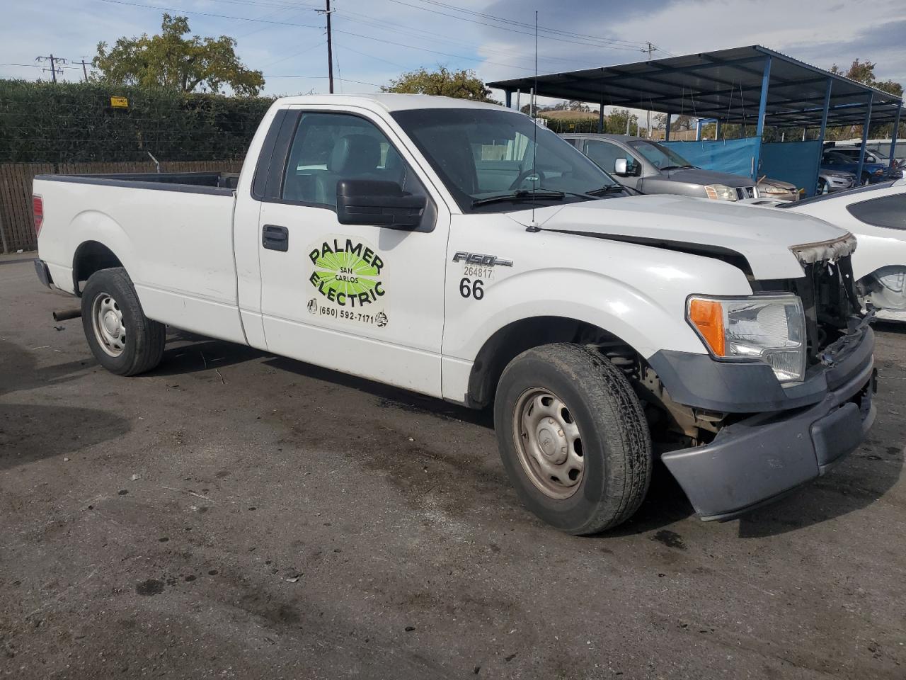 2013 Ford F-150 VIN 1FTNF1CF4DKF27222 Copart auction photo, front end / undercarriage damage thumbnail 4