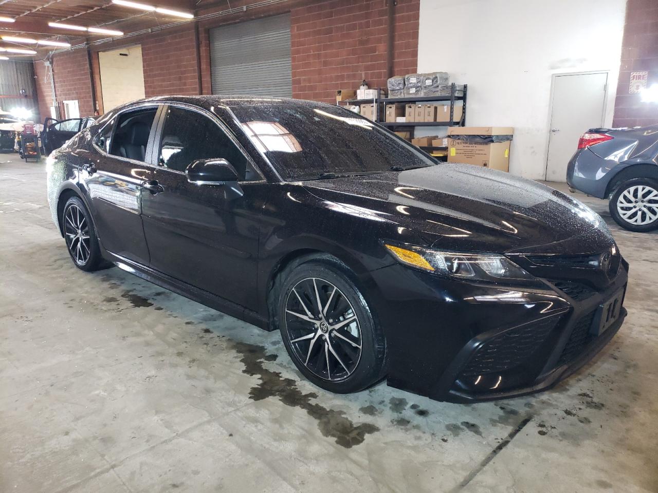 2021 Toyota Camry VIN 4T1T11AK6MU545856 Copart auction photo, vandalism damage thumbnail 4