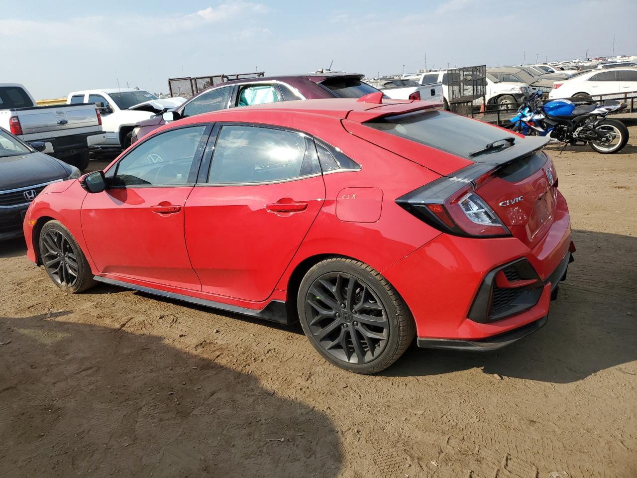 2020 Honda Civic VIN SHHFK7H98LU209863 Copart auction photo, hail damage thumbnail 2