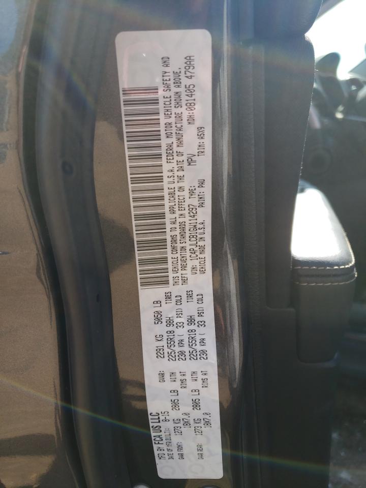 2016 Jeep Grand Cherokee VIN 1C4PJLCB1GW114297 Copart auction photo, front end damage thumbnail 15