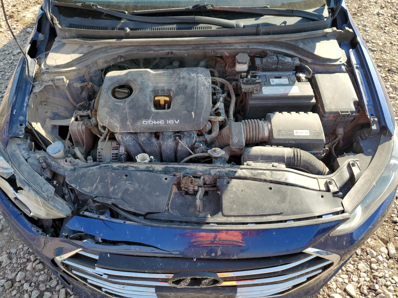 2018 Hyundai Elantra VIN 5NPD84LF7JH258473 Copart auction photo, front end damage thumbnail 11