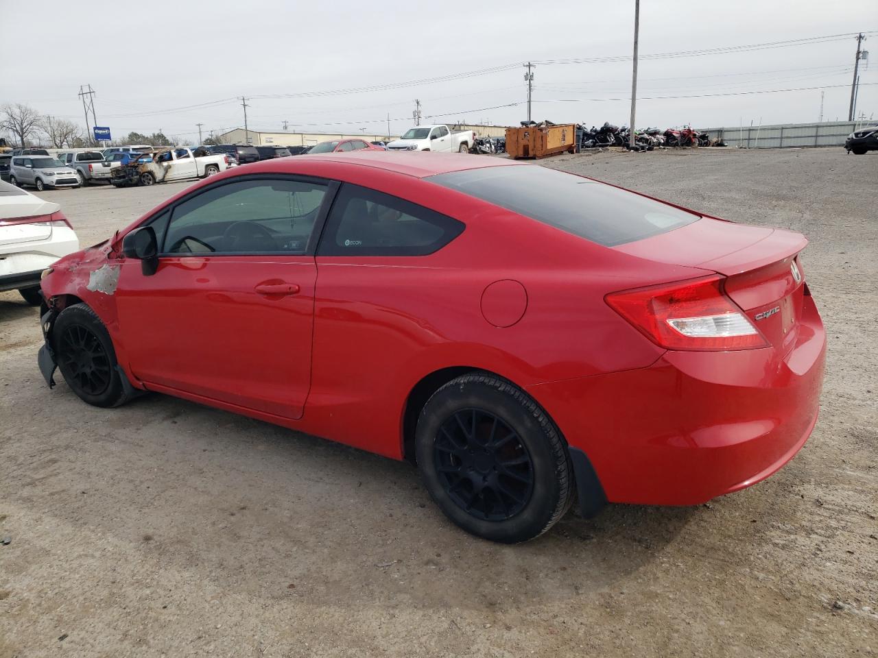 2012 Honda Civic VIN 2HGFG3B5XCH554826 Copart auction photo, front end / minor dent/scratches damage thumbnail 2