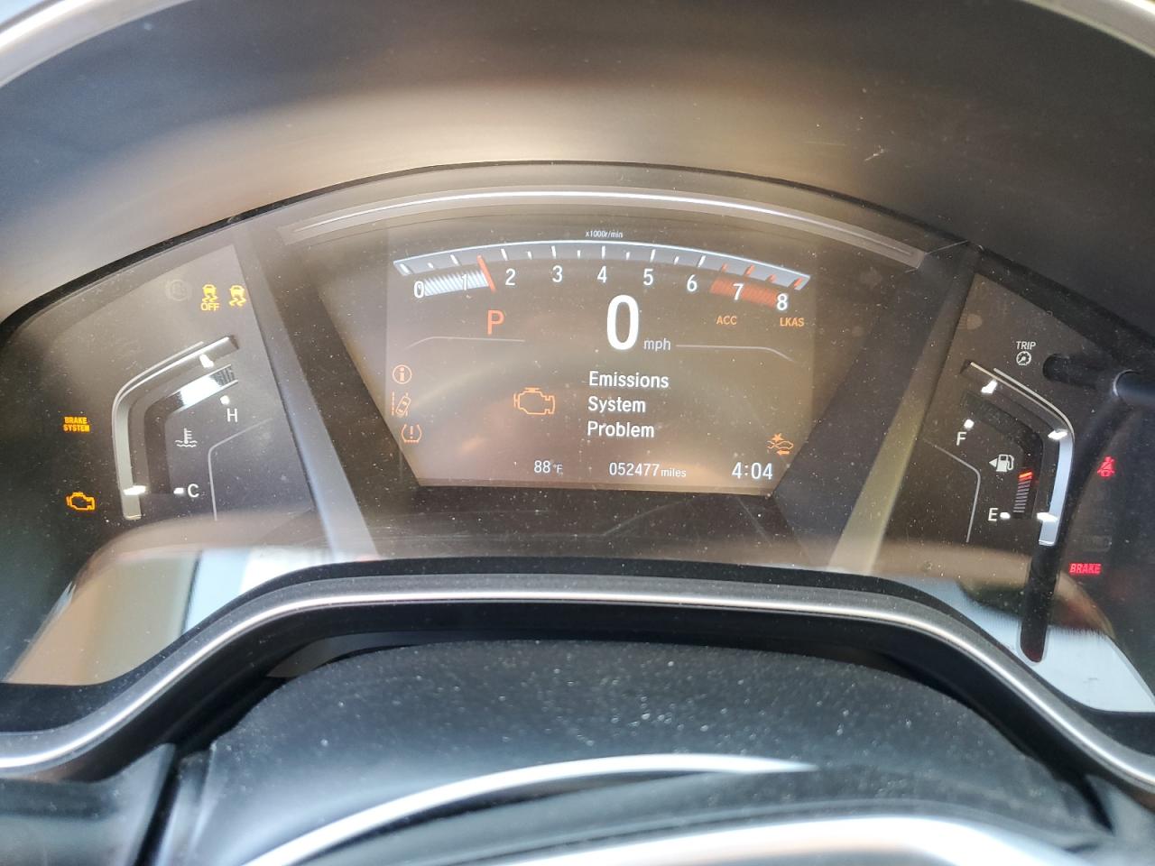 2020 Honda CR-V VIN 5J6RW2H58LL039756 Copart auction photo, front end damage thumbnail 9