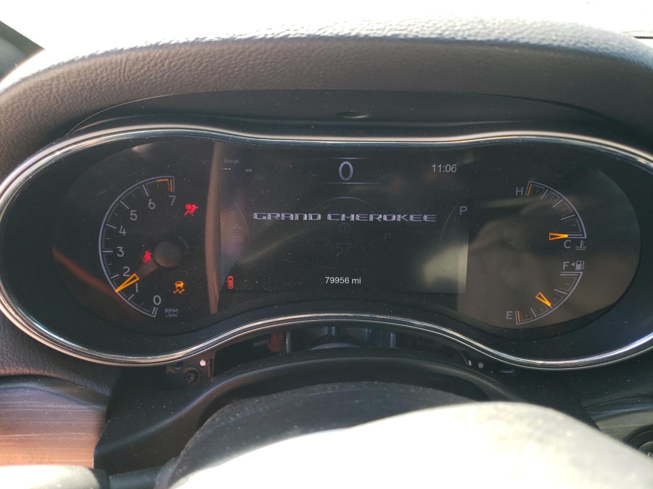 2020 Jeep Grand Cherokee VIN 1C4RJFBG5LC424150 Copart auction photo, front end / side damage thumbnail 9