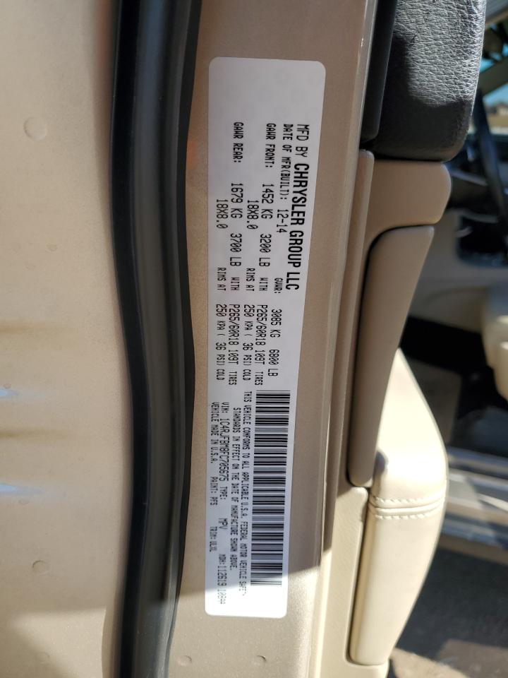 2015 Jeep Grand Cherokee VIN 1C4RJFBM8FC705675 Copart auction photo, front end damage thumbnail 15