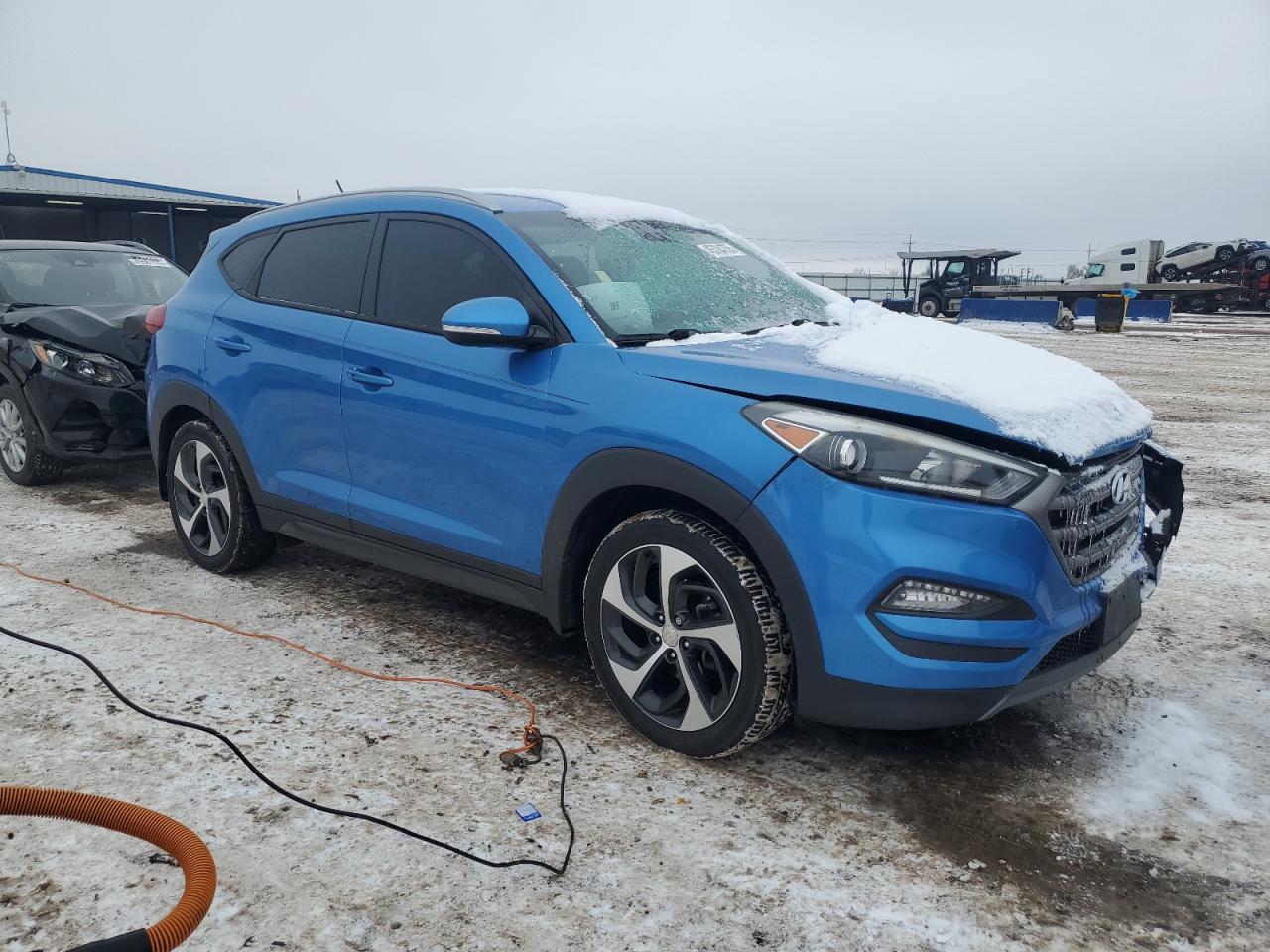 2016 Hyundai Tucson VIN KM8J3CA23GU095522 Copart auction photo, front end damage thumbnail 4