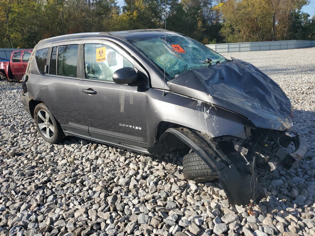 2016 Jeep Compass VIN 1C4NJCEA8GD805026 Copart auction photo, front end / rear end damage thumbnail 4