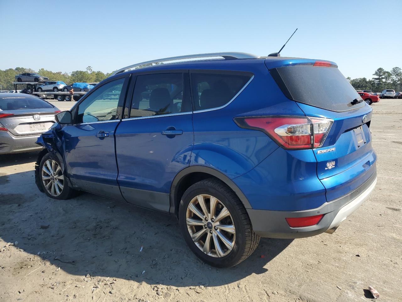 2017 Ford Escape VIN 1FMCU0J9XHUA45638 Copart auction photo, front end / mechanical damage thumbnail 2