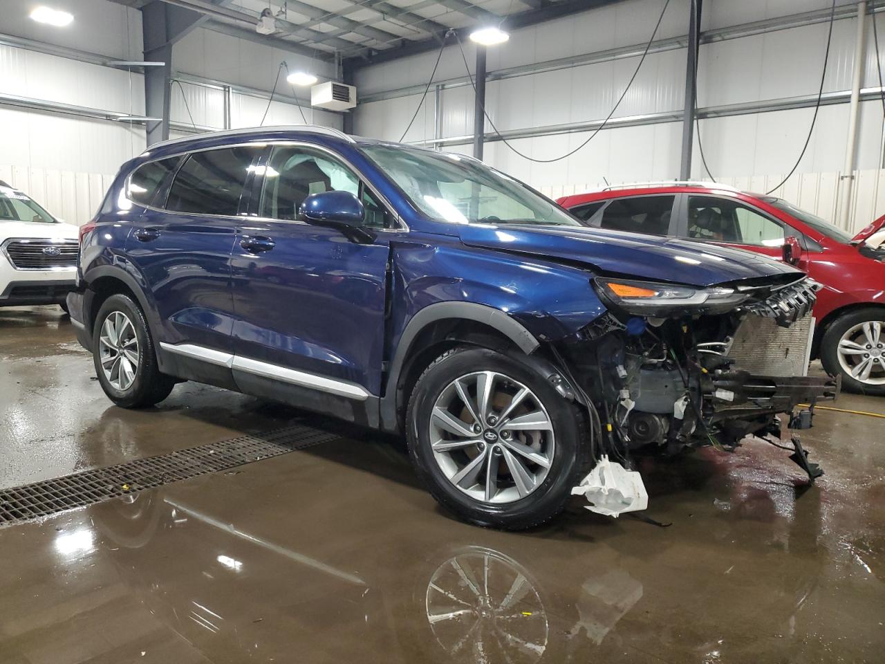 2019 Hyundai Santa Fe VIN 5NMS3CAD5KH055114 Copart auction photo, all over damage thumbnail 4