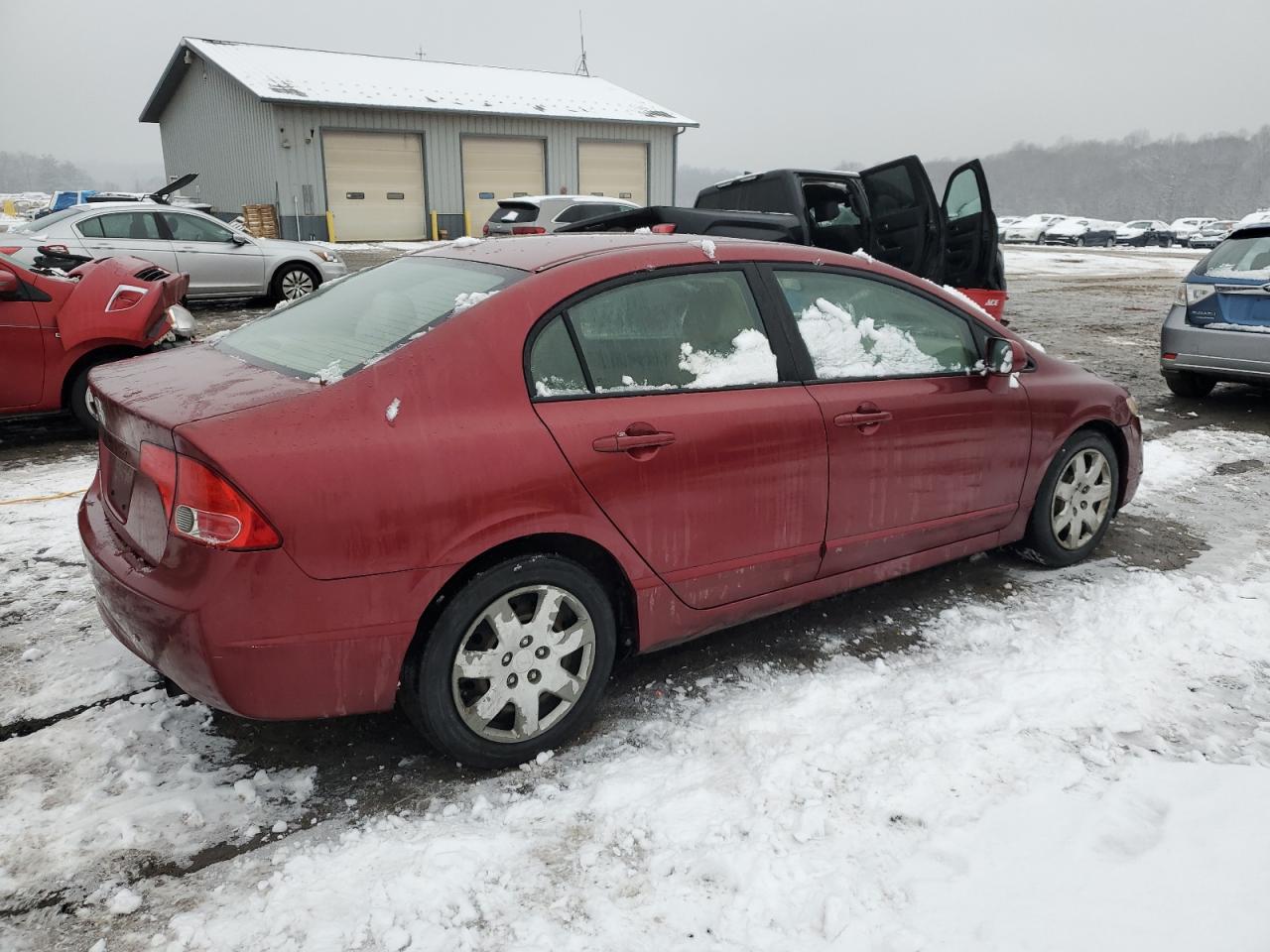 2008 Honda Civic VIN 2HGFA16598H532629 Copart auction photo, mechanical damage thumbnail 3