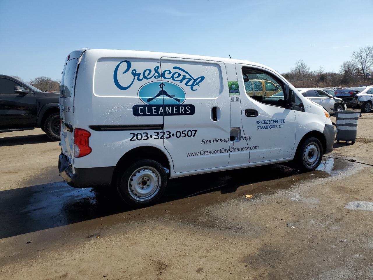 2018 Nissan NV VIN 3N6CM0KN0JK704636 Copart auction photo, rear end / side damage thumbnail 3