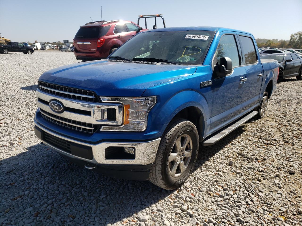 2020 Ford F-150 VIN 1FTEW1E59LFA32459 Copart auction photo, side / rear end damage thumbnail 2