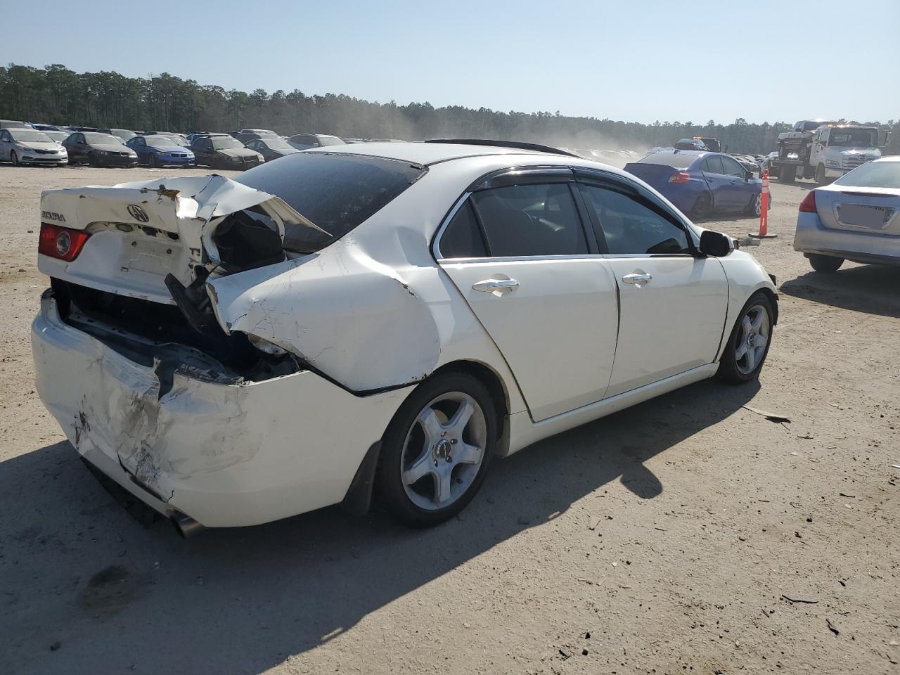 2004 Acura TSX VIN JH4CL96954C027695 Copart auction photo, front end / rear end damage thumbnail 3