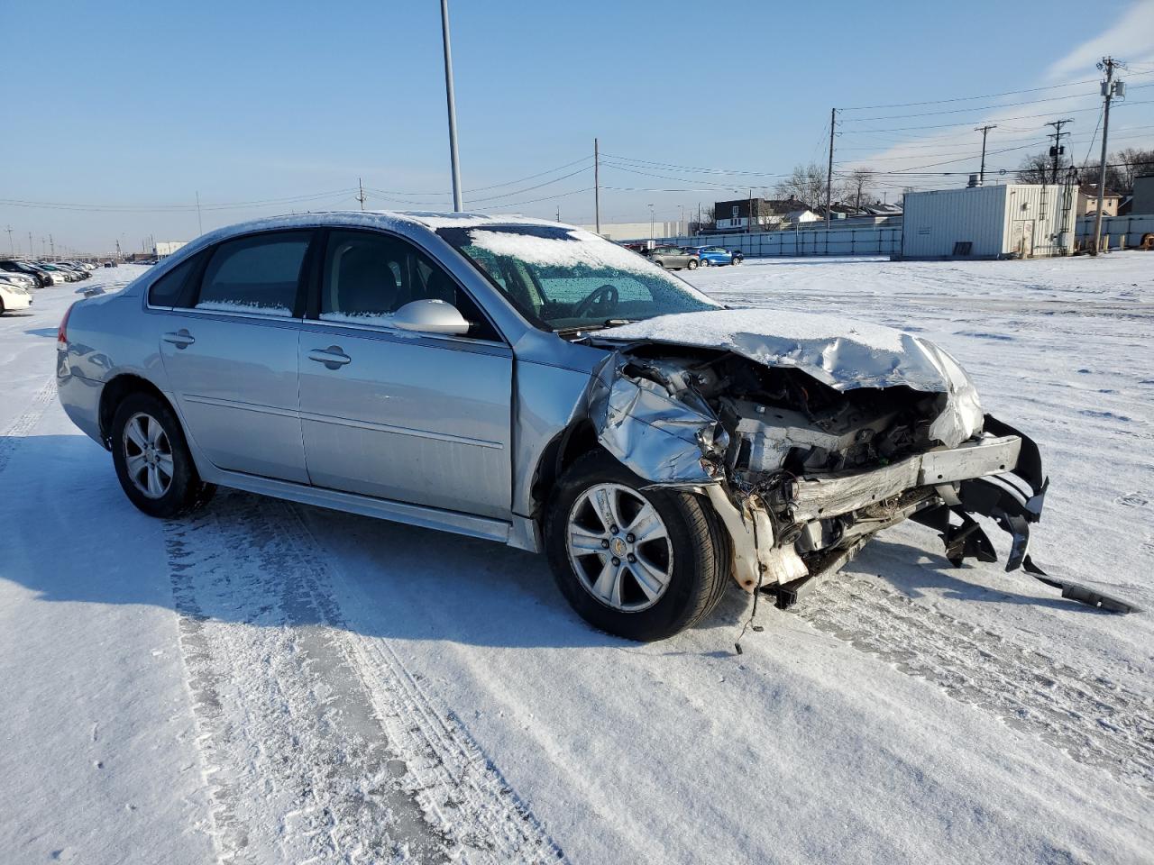 2013 Chevrolet Impala VIN 2G1WF5E31D1236958 Copart auction photo, front end damage thumbnail 4