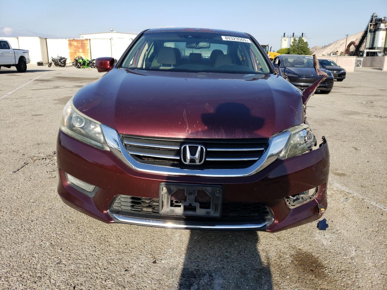 2013 Honda Accord VIN 1HGCR2F8XDA143938 Copart auction photo, front end / side damage thumbnail 5