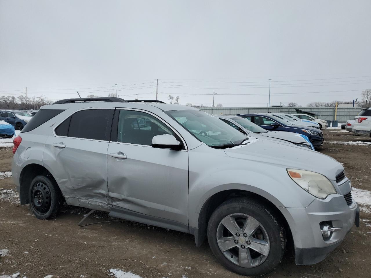 2013 Chevrolet Equinox VIN 2GNFLNEK8D6173973 Copart auction photo, side / front end damage thumbnail 4