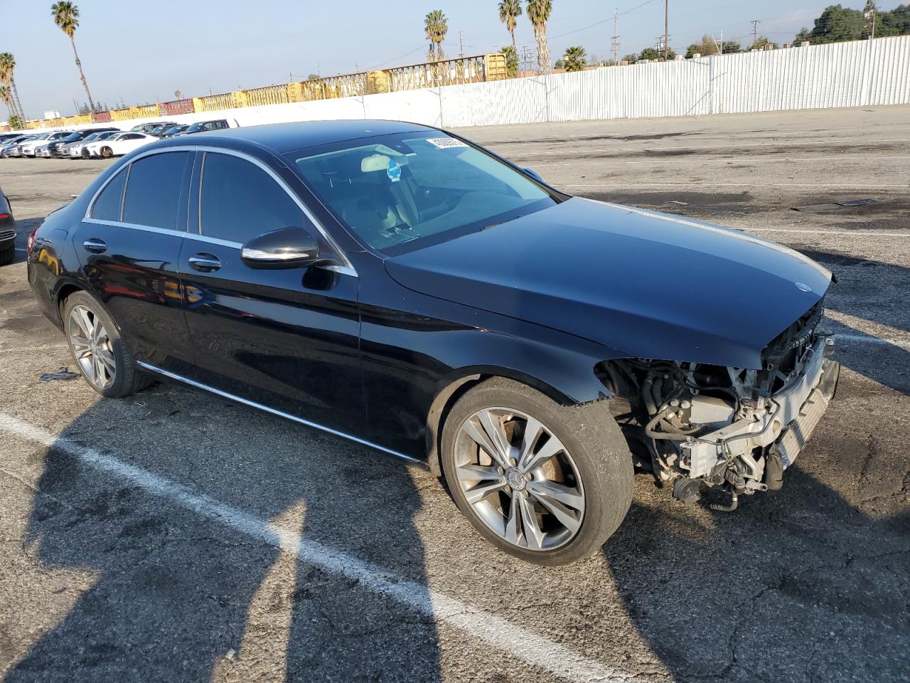 2015 Mercedes-Benz C-klasse VIN 55SWF4KB4FU060919 Copart auction photo, front end damage thumbnail 4
