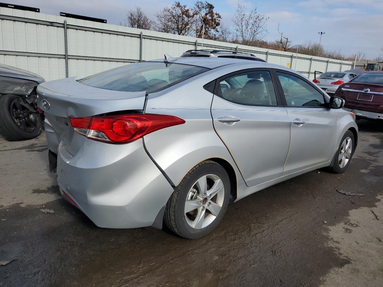 2013 Hyundai Elantra VIN 5NPDH4AE6DH411357 Copart auction photo, rear end damage thumbnail 3