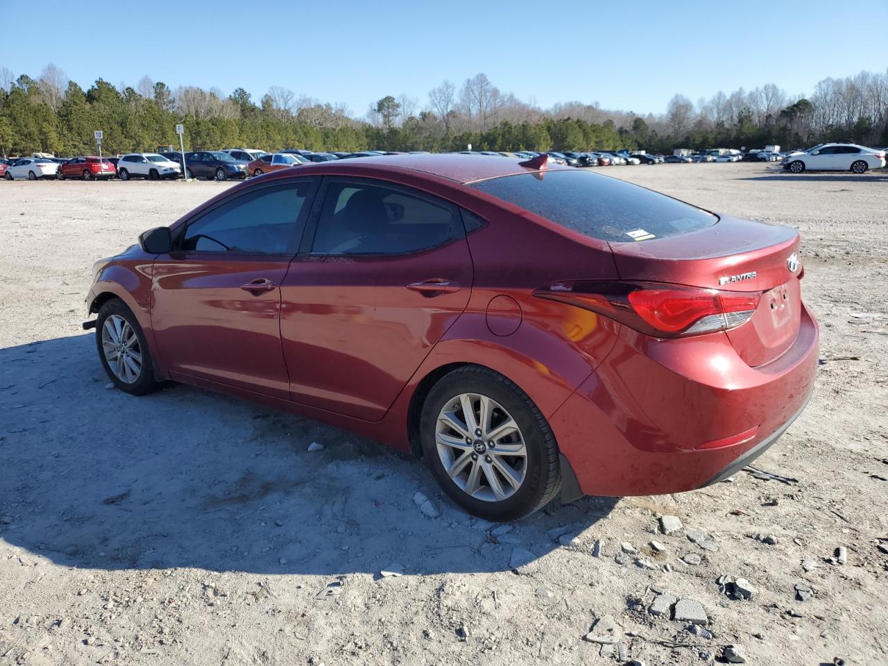 2015 Hyundai Elantra VIN 5NPDH4AE4FH576620 Copart auction photo, mechanical / front end damage thumbnail 2