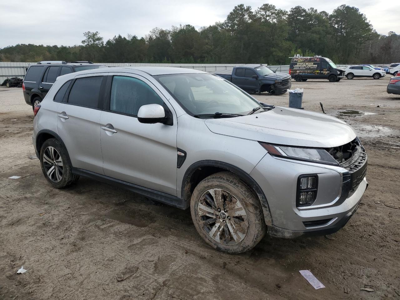 2021 Mitsubishi Outlander VIN JA4APUAU6MU029357 Copart auction photo, front end / rear end damage thumbnail 4