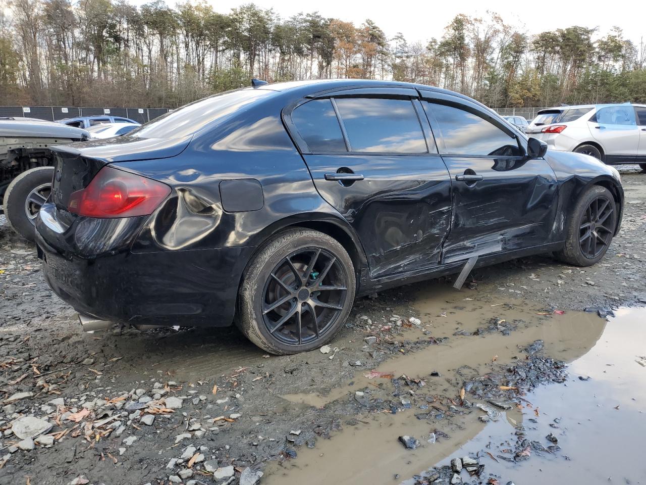 2013 Infiniti G VIN JN1CV6AR3DM762318 Copart auction photo, side / minor dent/scratches damage thumbnail 3