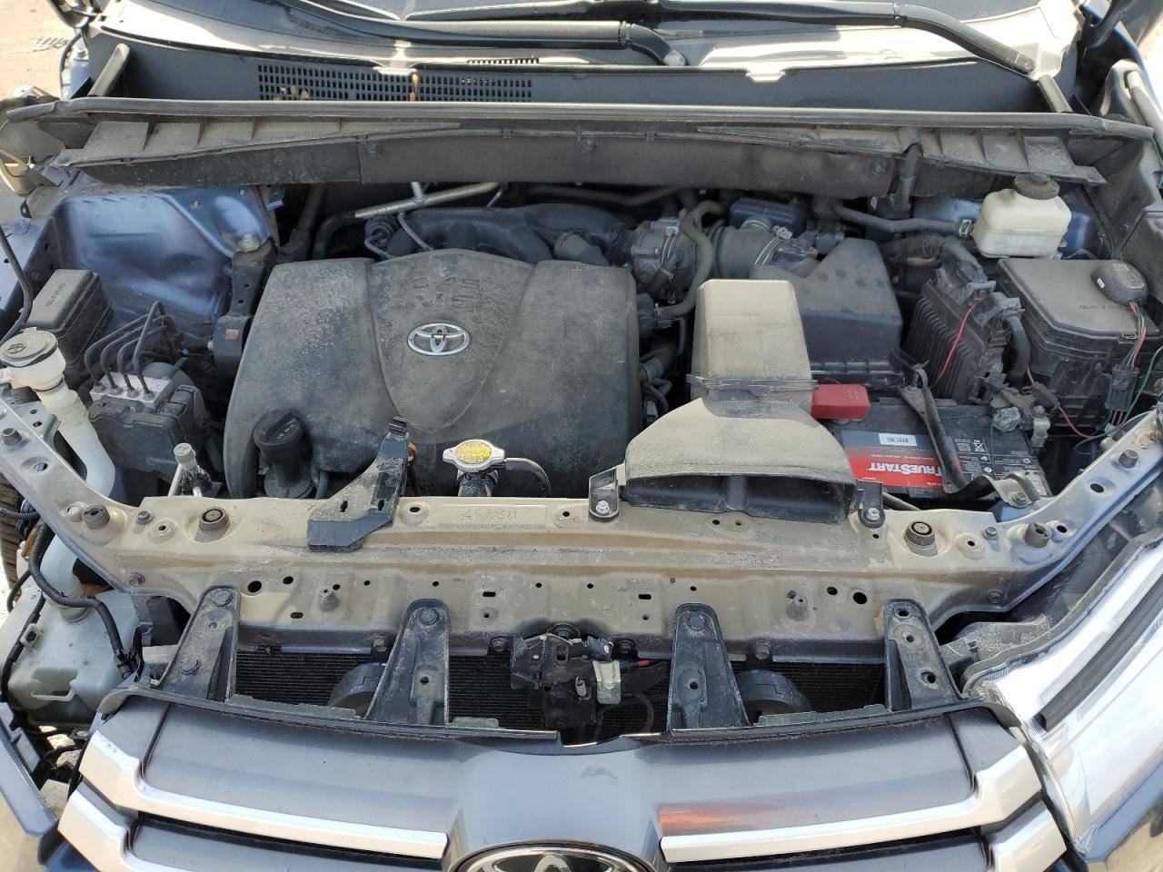 2017 Toyota Highlander VIN 5TDJZRFHXHS453417 Copart auction photo, front end / side damage thumbnail 12