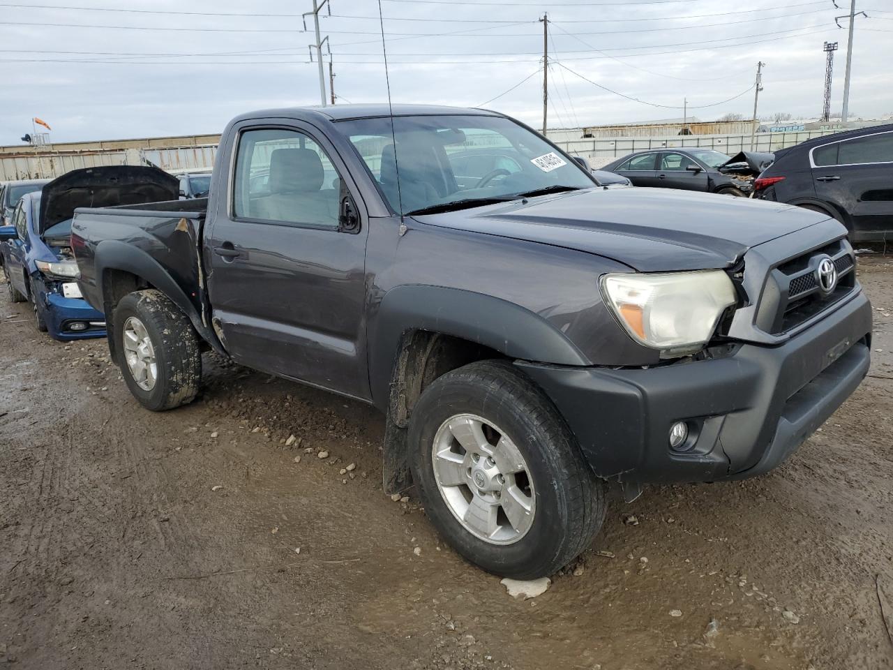 2012 Toyota Tacoma VIN 5TFPX4ENXCX011783 Copart auction photo, front end / side damage thumbnail 4
