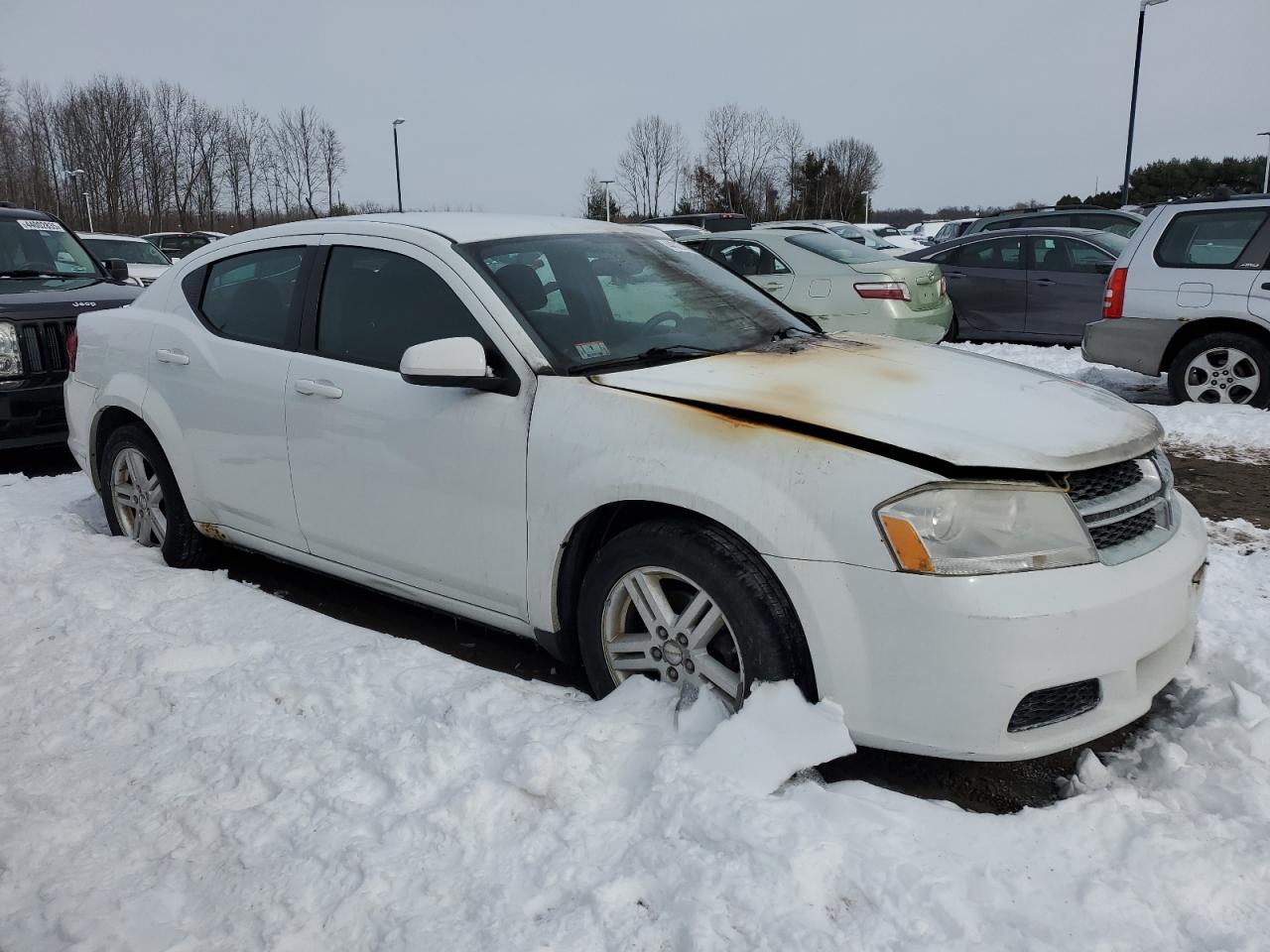 2012 Dodge Avenger VIN 1C3CDZCB5CN219759 Copart auction photo, burn - engine / minor dent/scratches damage thumbnail 4