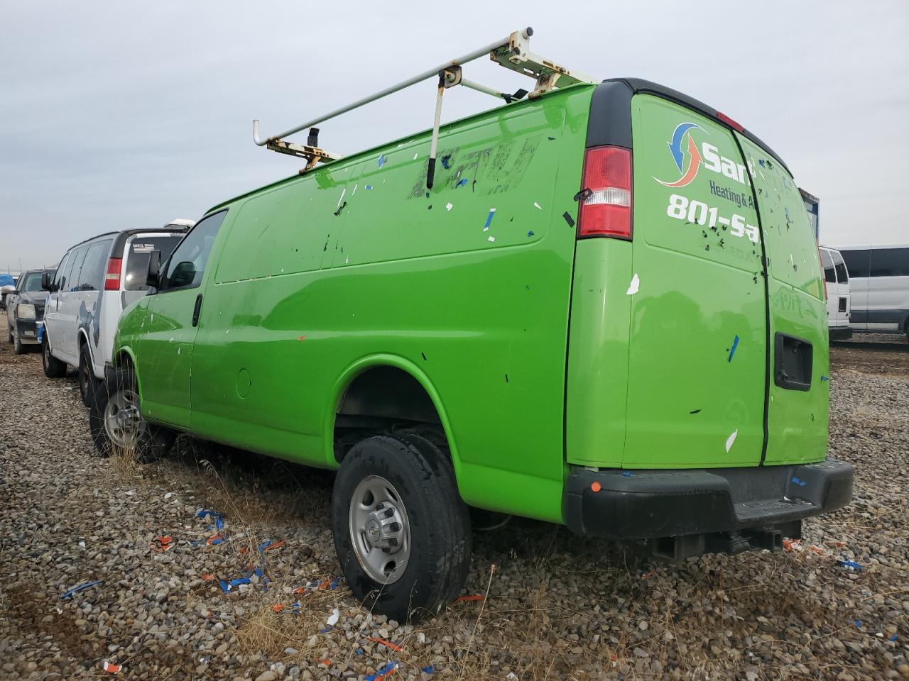 2017 Chevrolet Express VIN 1GCWGAFG5H1228551 Copart auction photo, front end damage thumbnail 2